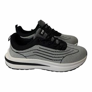 French Connection FC725L Men's Sneakers Grey Black White Size 10 NEW